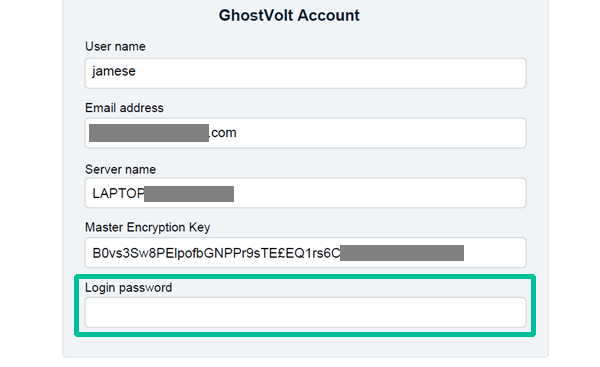 Emergency Login Kit PDF with space for your login password.